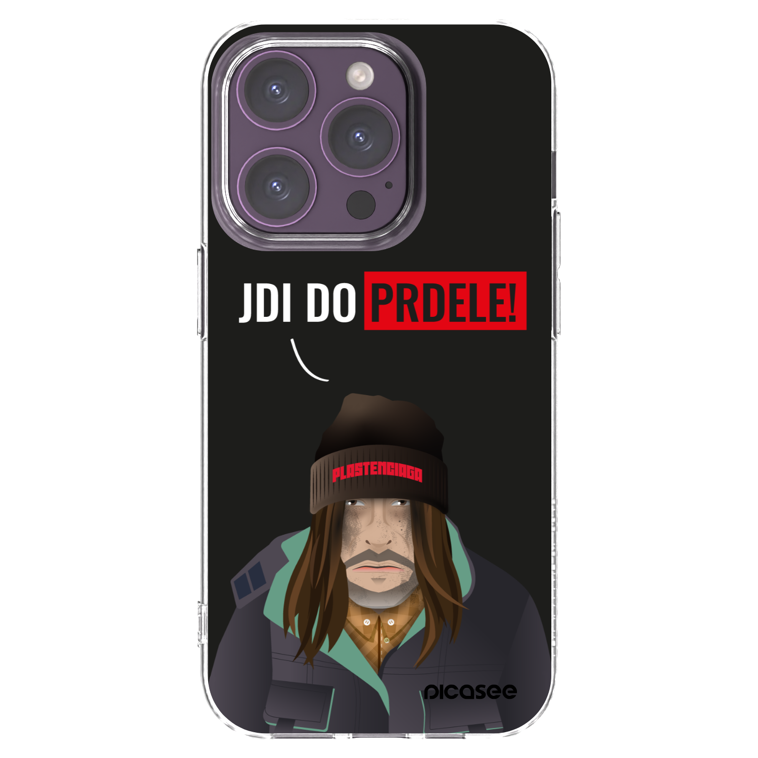 Picasee Apple iPhone 14 Pro Hülle - Transparentes Silikon - Bezďák