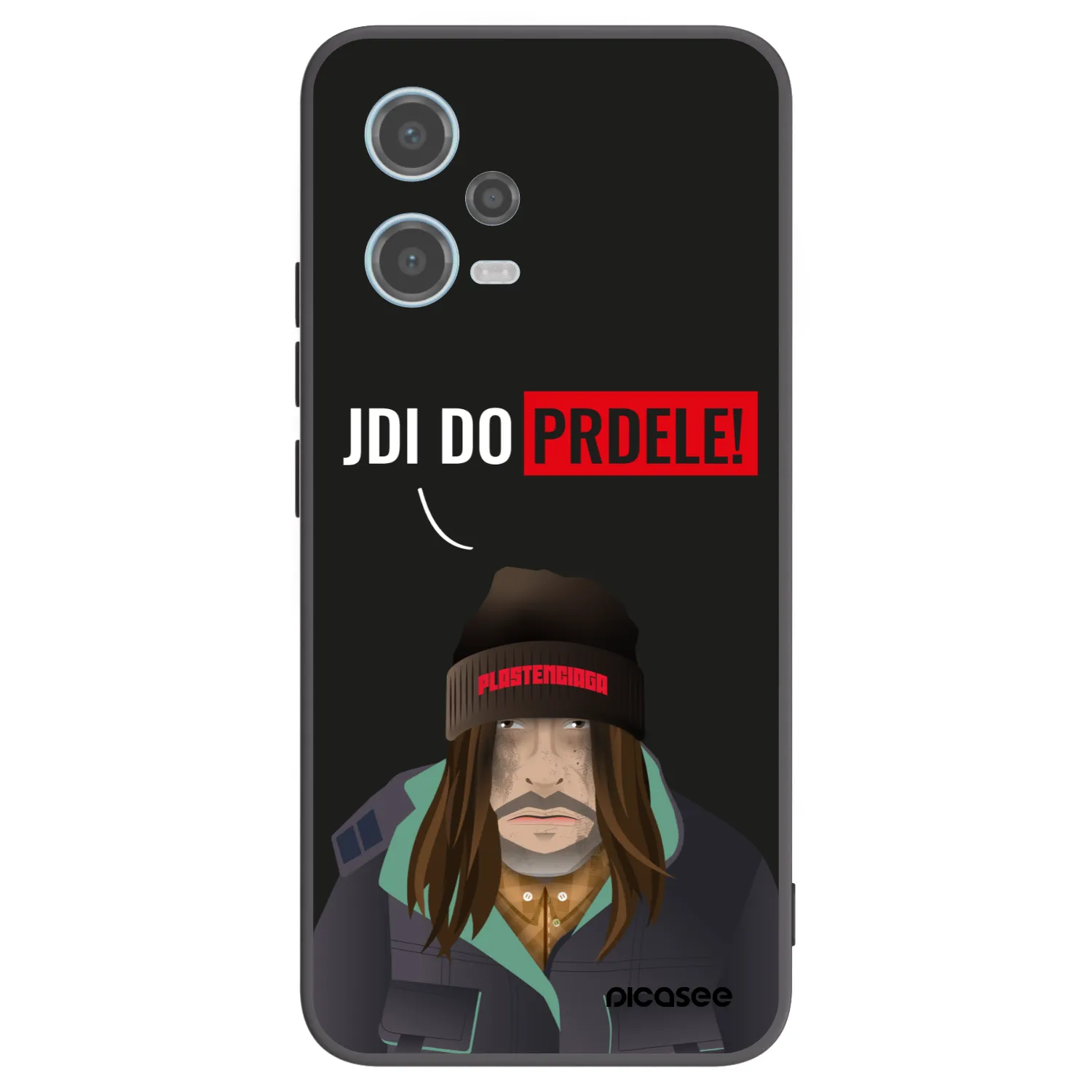 Picasee Xiaomi Redmi Note 12 5G Hülle - Schwarzes Silikon - Bezďák