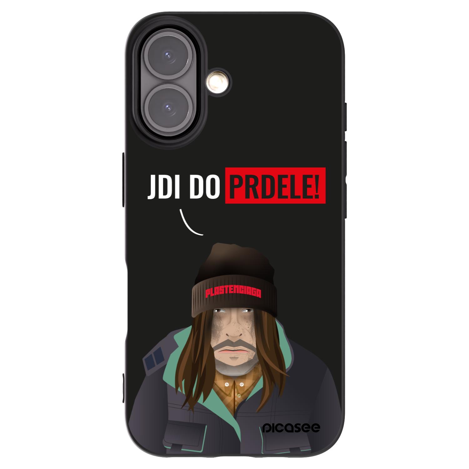 Picasee Apple iPhone 16 Hülle - Schwarzes Silikon - Bezďák