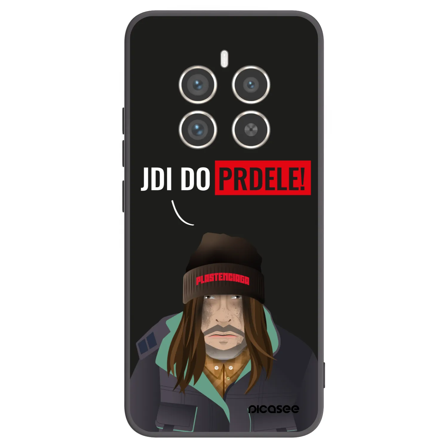 Picasee Realme 12 Pro 5G Hülle - Schwarzes Silikon - Bezďák