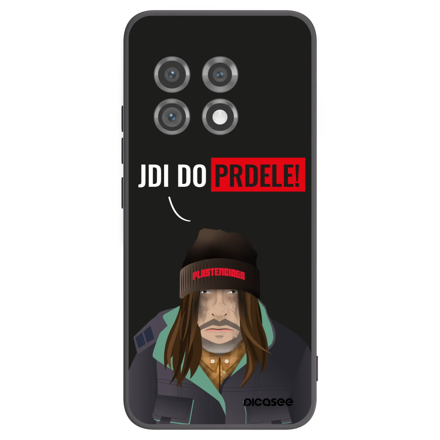 Picasee OnePlus 11 5G Hülle - Schwarzes Silikon - Bezďák