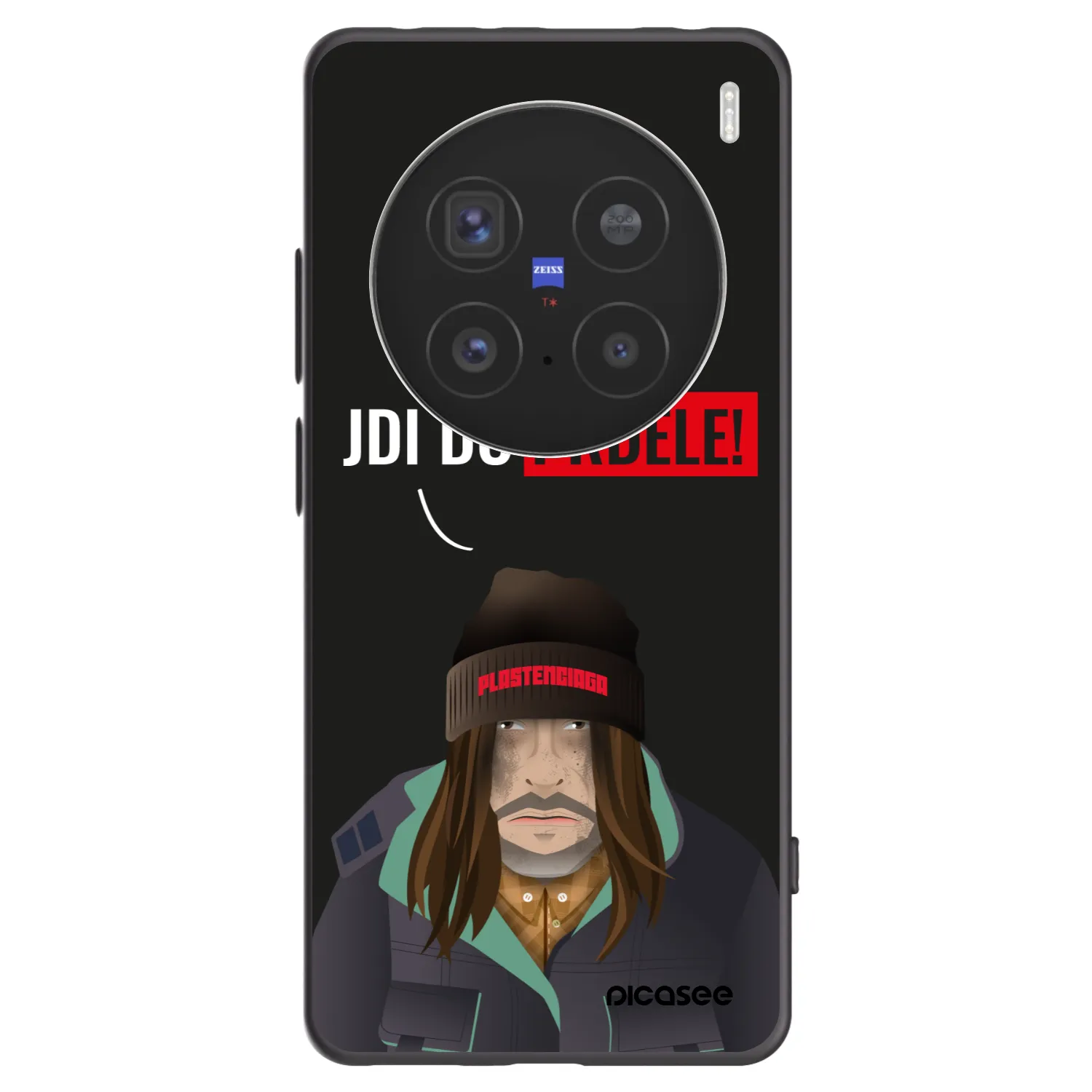 Picasee Vivo X200 Pro Hülle - Schwarzes Silikon - Bezďák