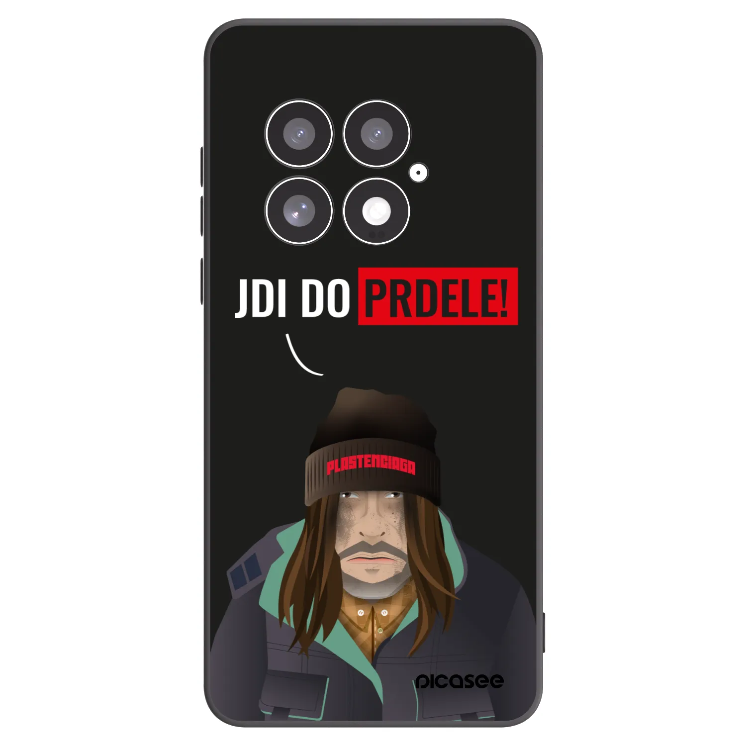 Picasee OnePlus 13 5G Hülle - Schwarzes Silikon - Bezďák