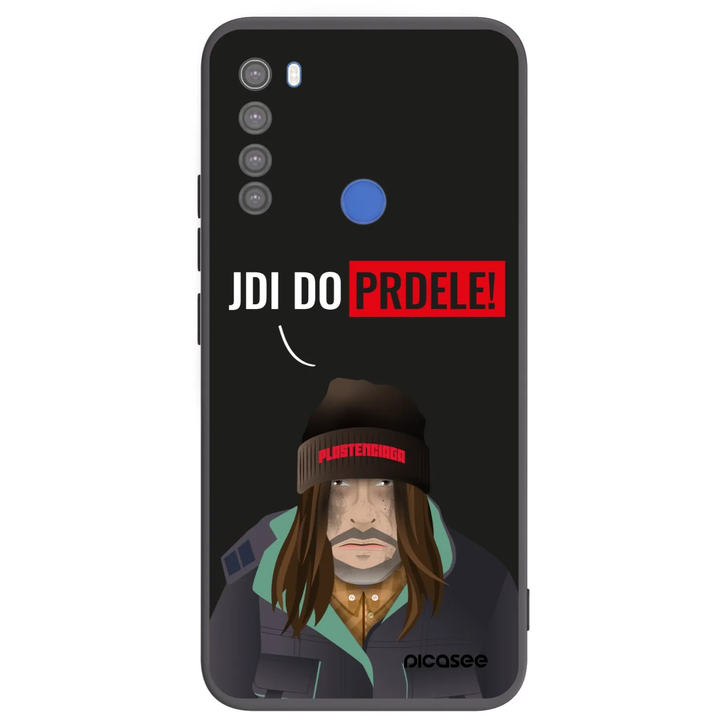 Picasee Xiaomi Redmi Note 8T Hülle - Schwarzes Silikon - Bezďák