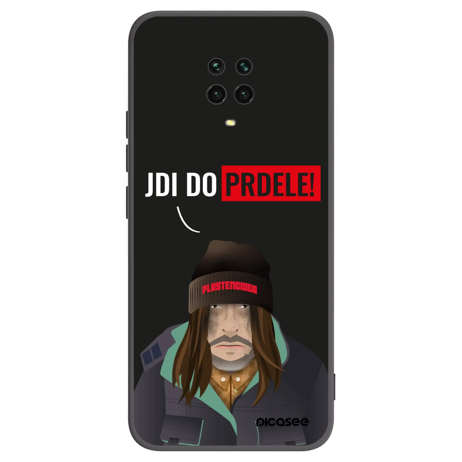 Picasee Xiaomi Redmi Note 9S Hülle - Schwarzes Silikon - Bezďák