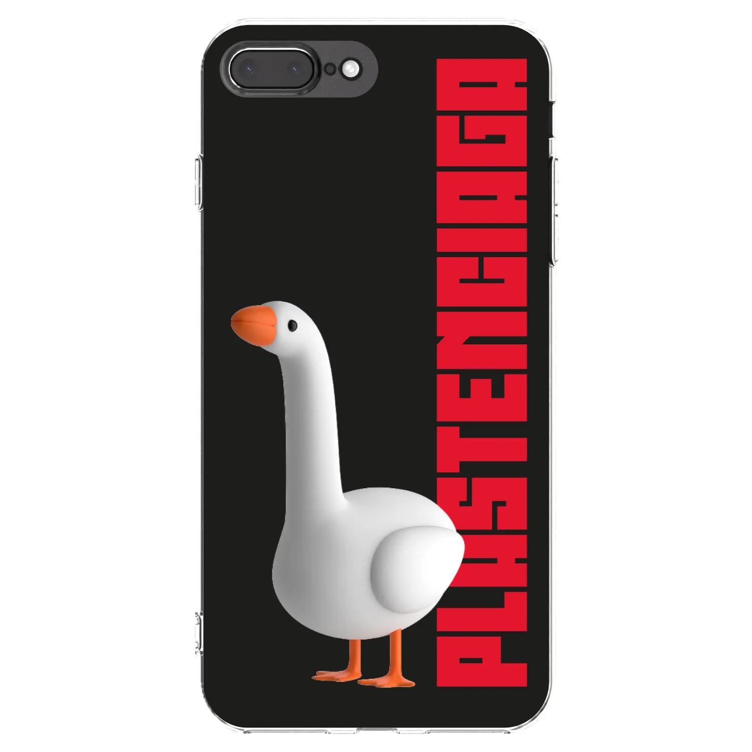 Picasee Apple iPhone 8 Plus Hülle - Transparentes Silikon - Kiky Ricky