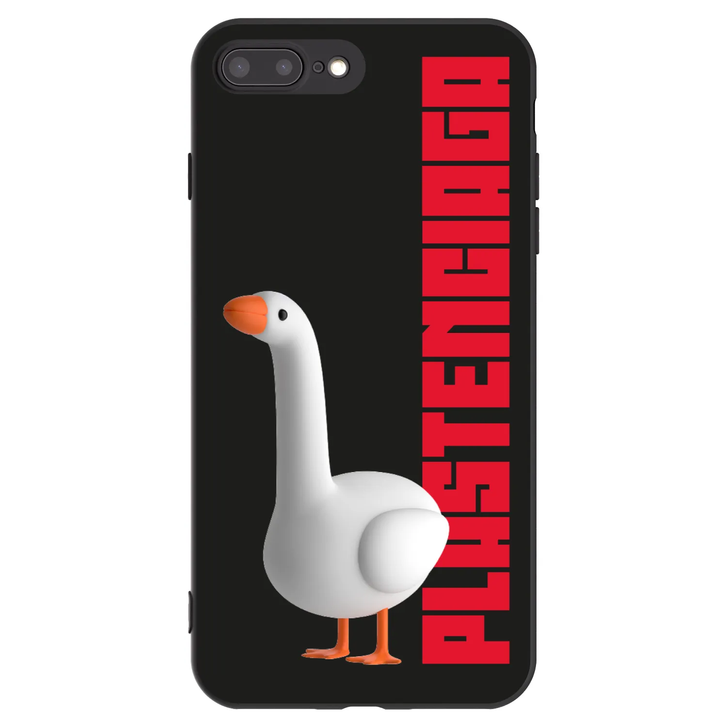 Picasee Apple iPhone 8 Plus Hülle - Schwarzes Silikon - Kiky Ricky