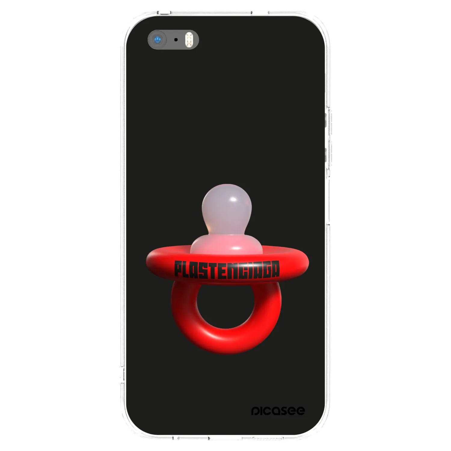 Picasee Apple iPhone 5/5S/SE Hülle - Transparentes Silikon - Le Dudel