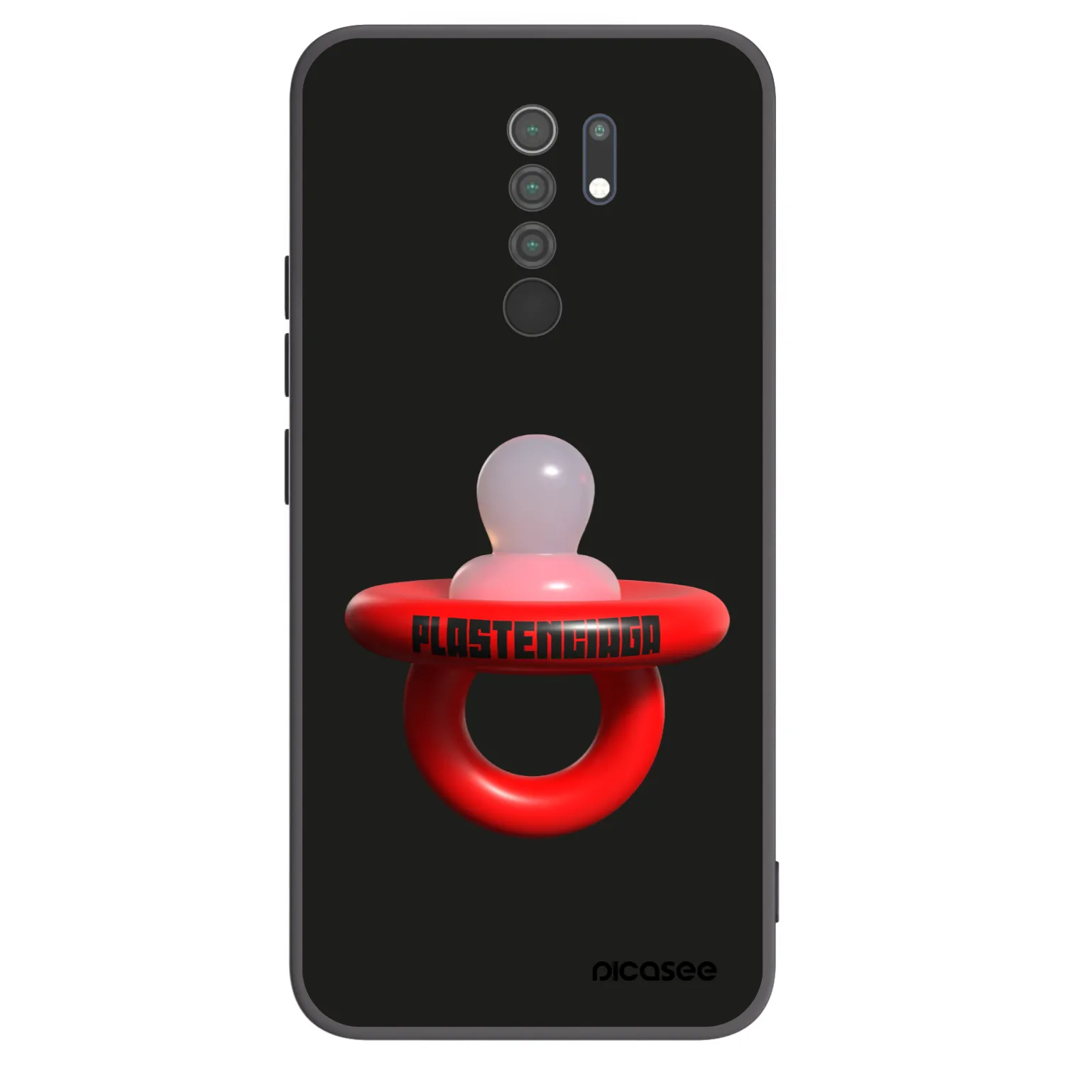 Picasee Xiaomi Redmi 9 Hülle - Schwarzes Silikon - Le Dudel