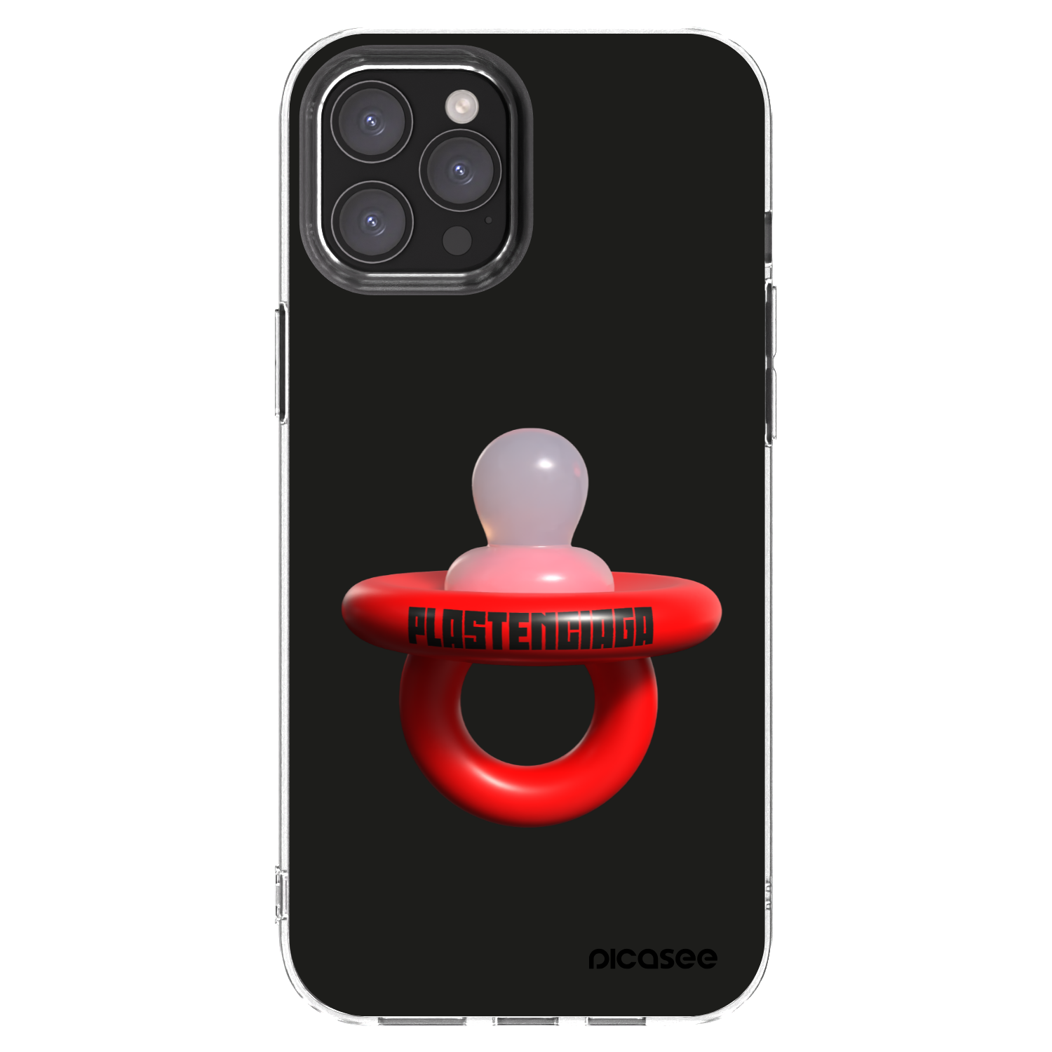 Picasee Apple iPhone 12 Pro Max Hülle - Transparentes Silikon - Le Dudel