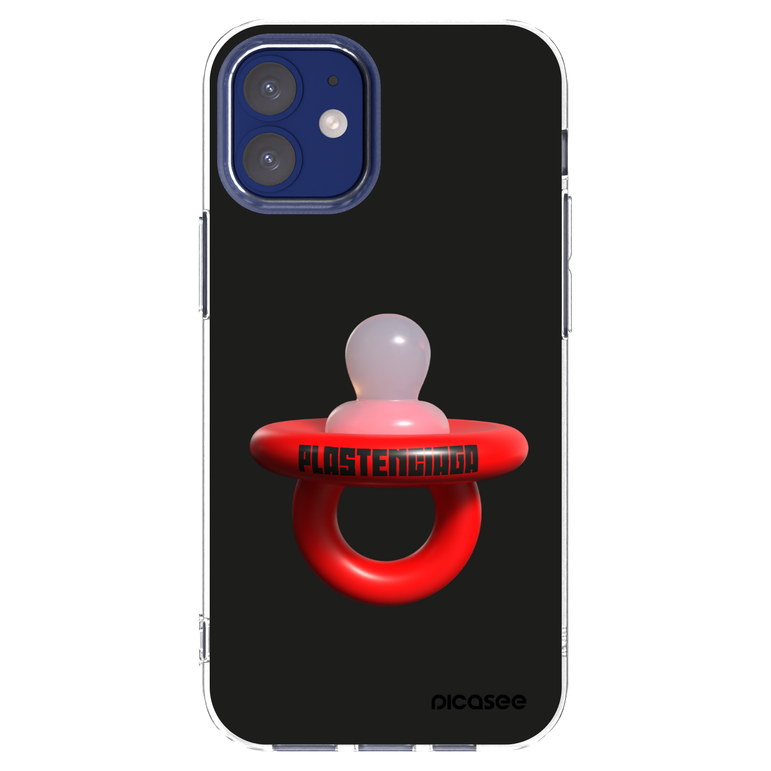 Picasee Apple iPhone 12 mini Hülle - Transparentes Silikon - Le Dudel