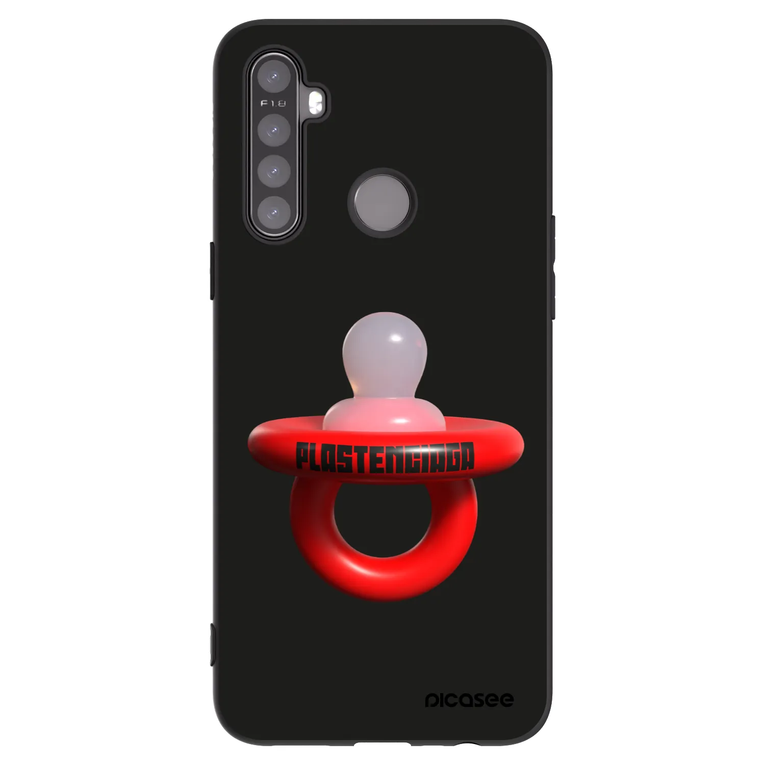 Picasee Realme 6i Hülle - Schwarzes Silikon - Le Dudel