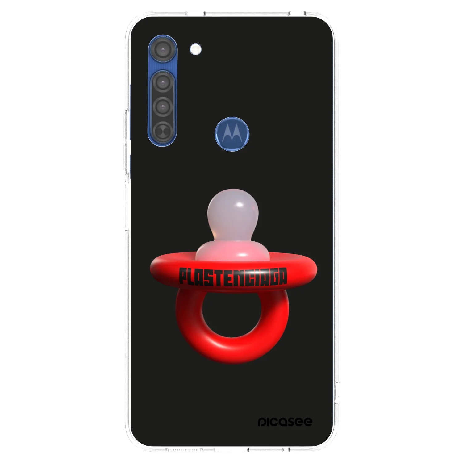 Picasee Motorola Moto G8 Hülle - Transparentes Silikon - Le Dudel