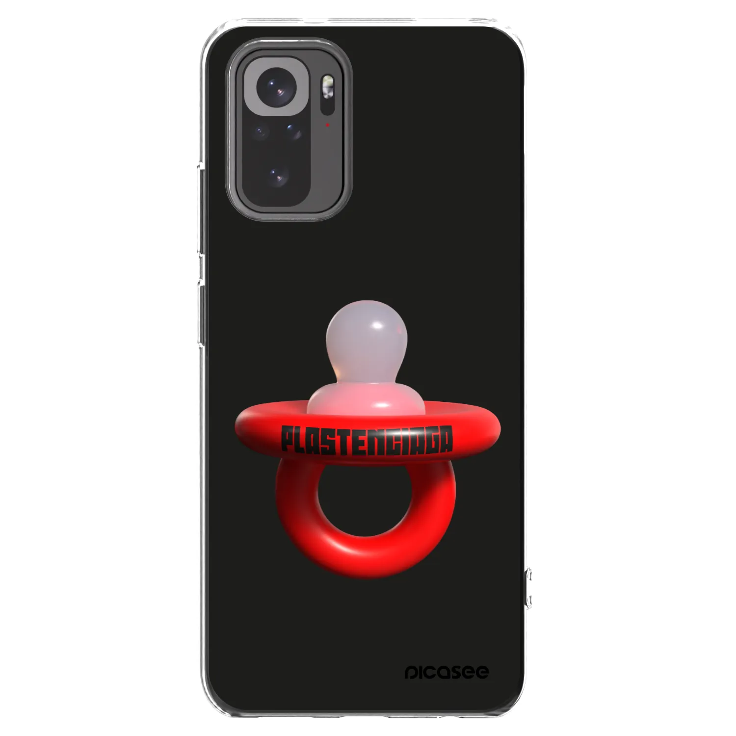 Picasee Xiaomi Redmi Note 10 Hülle - Transparentes Silikon - Le Dudel