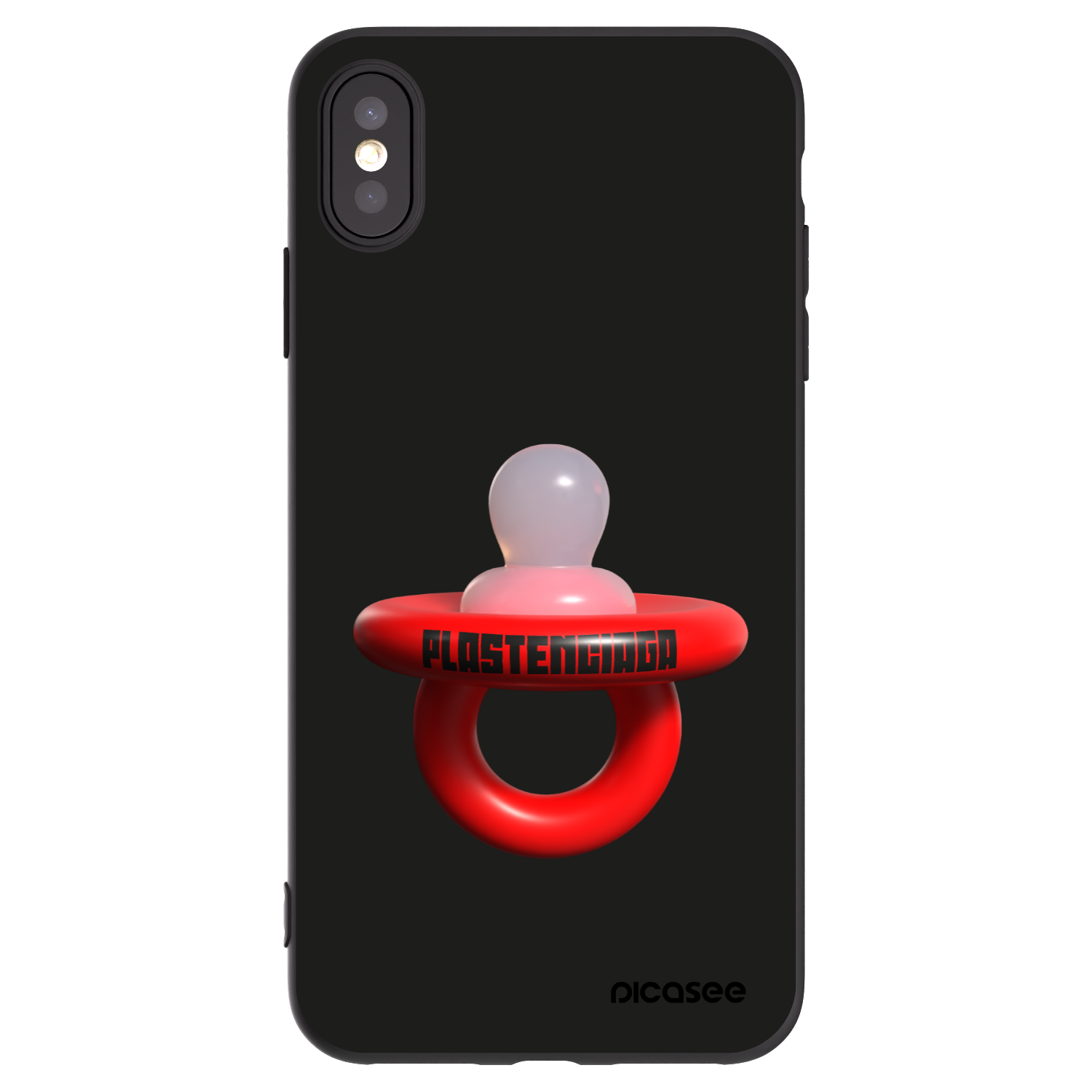 Picasee Apple iPhone XS Max Hülle - Schwarzes Silikon - Le Dudel
