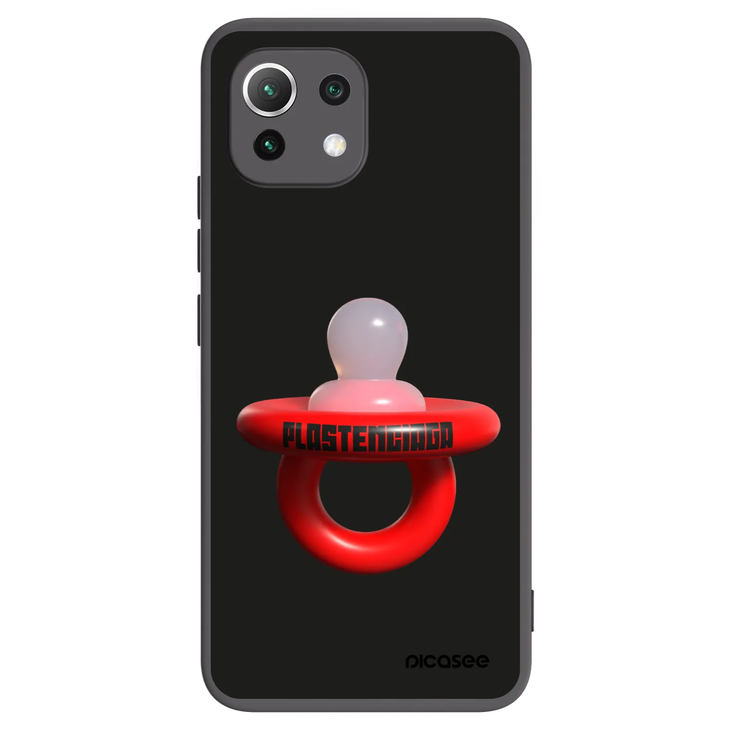 Picasee Xiaomi 11 Lite 5G NE Hülle - Schwarzes Silikon - Le Dudel