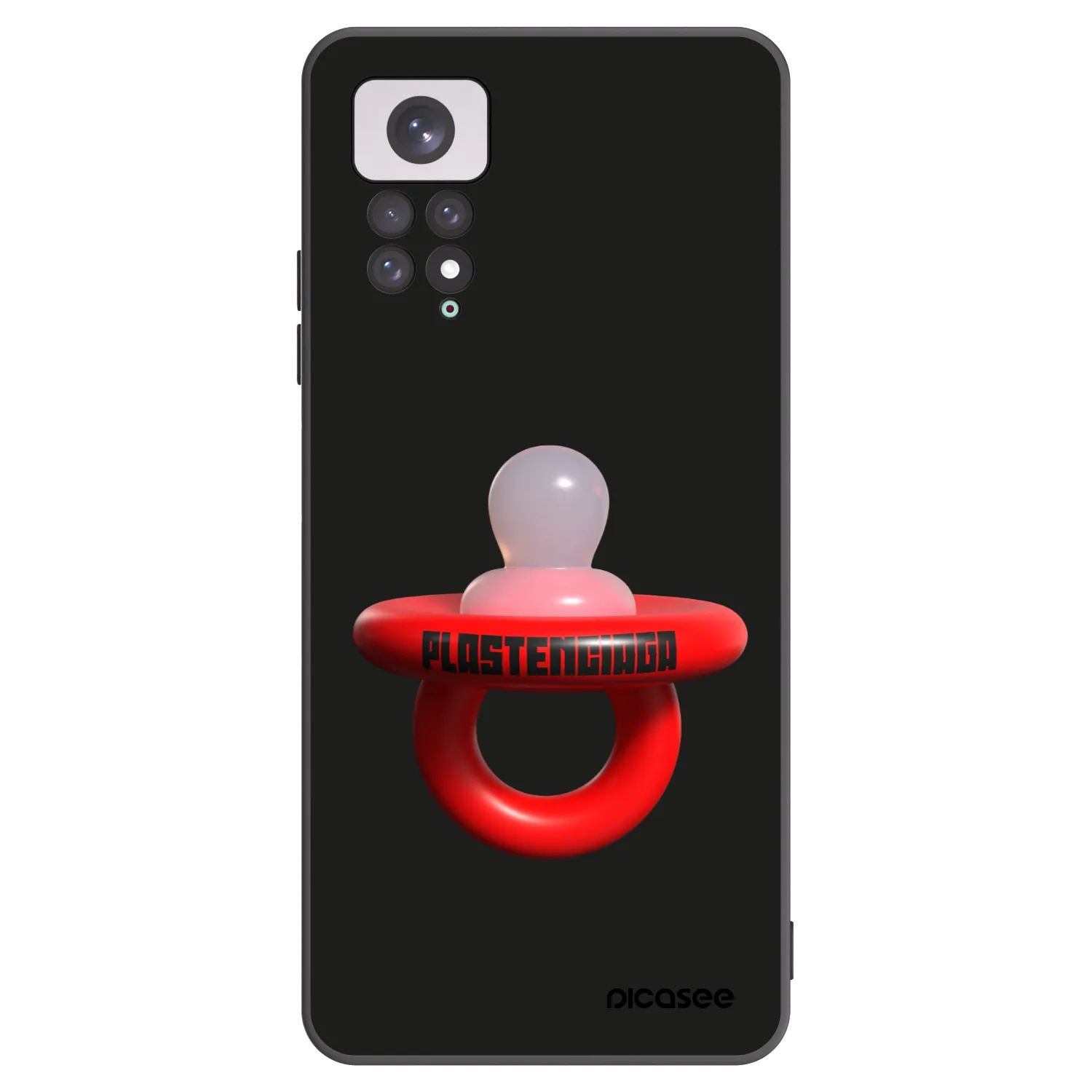 Picasee Xiaomi Redmi Note 11 Hülle - Schwarzes Silikon - Le Dudel