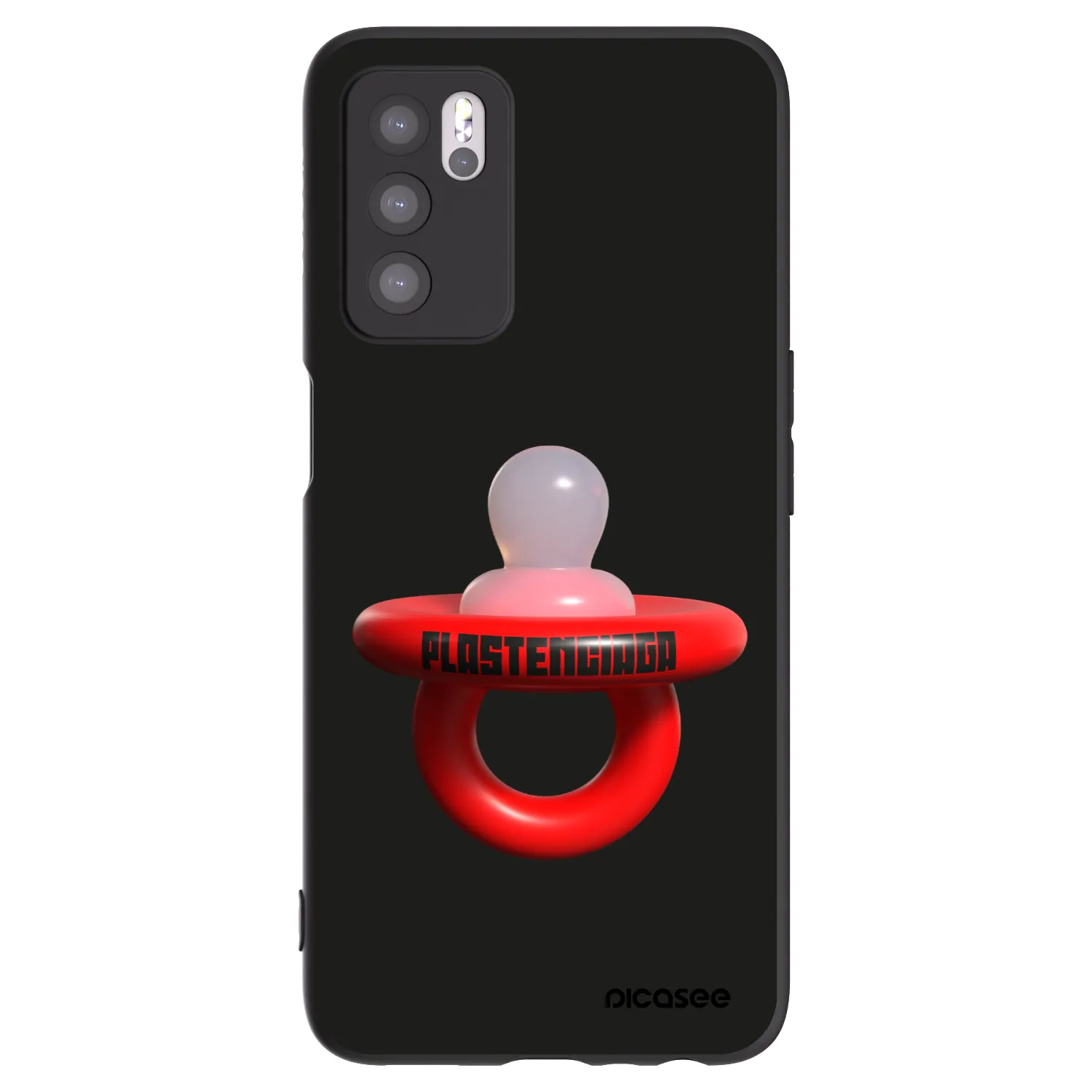 Picasee OPPO A16 Hülle - Schwarzes Silikon - Le Dudel