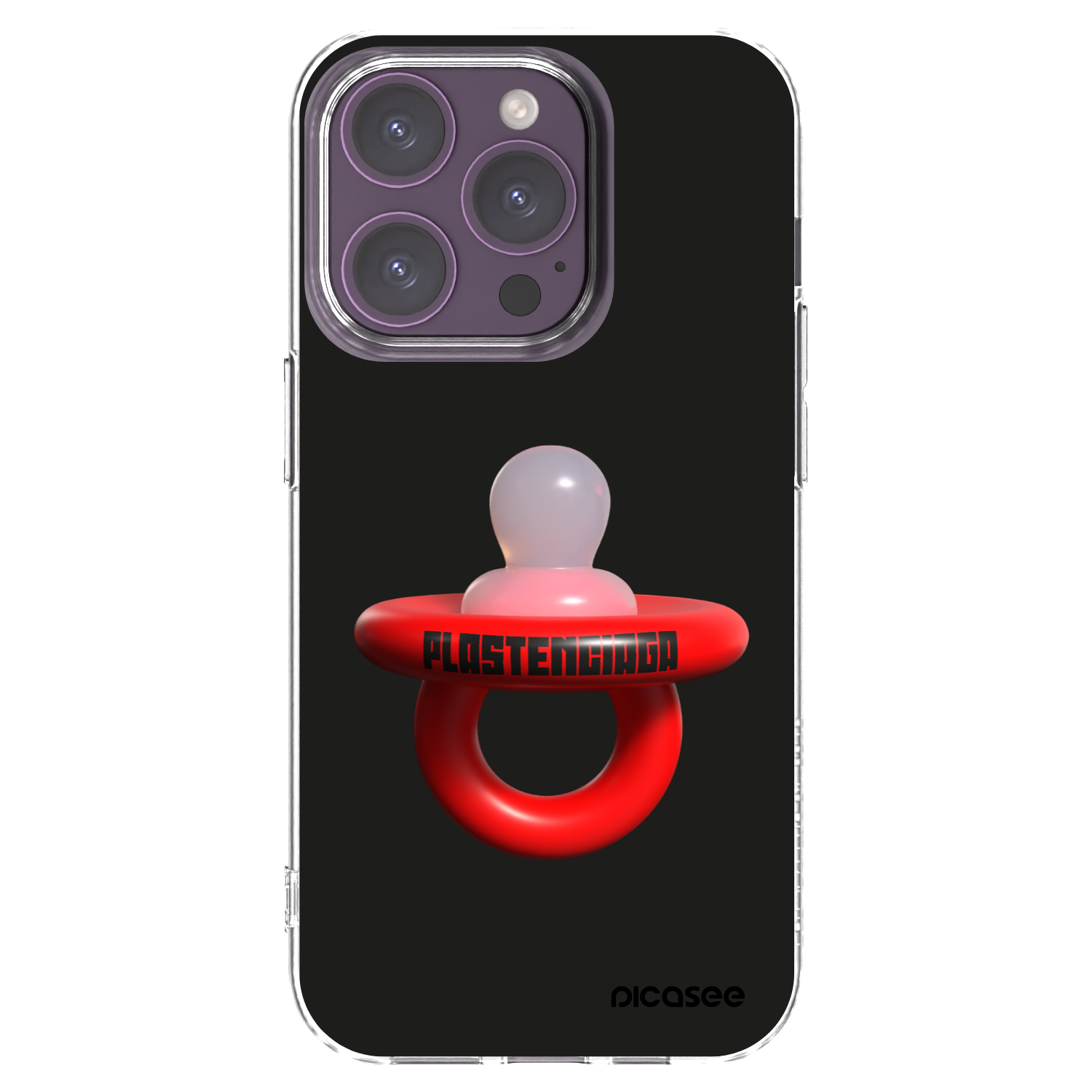 Picasee Apple iPhone 14 Pro Hülle - Transparentes Silikon - Le Dudel