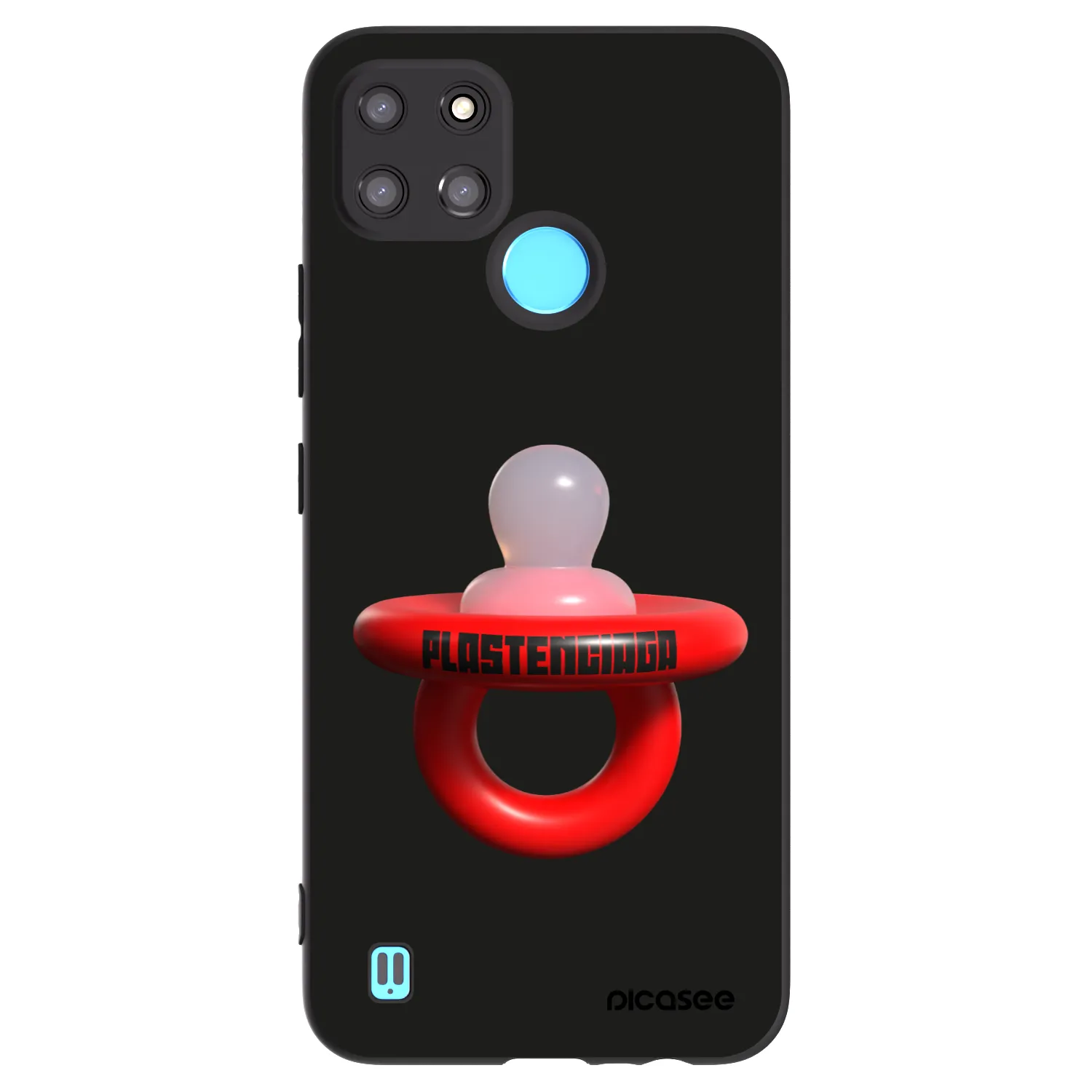Picasee Realme C21Y Hülle - Schwarzes Silikon - Le Dudel
