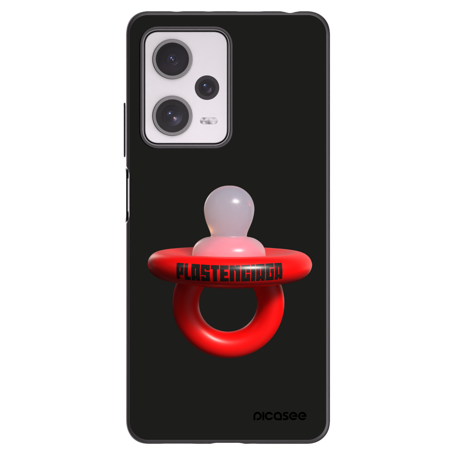 Picasee Xiaomi Redmi Note 12 Pro+ 5G Hülle - Schwarzes Silikon - Le Dudel