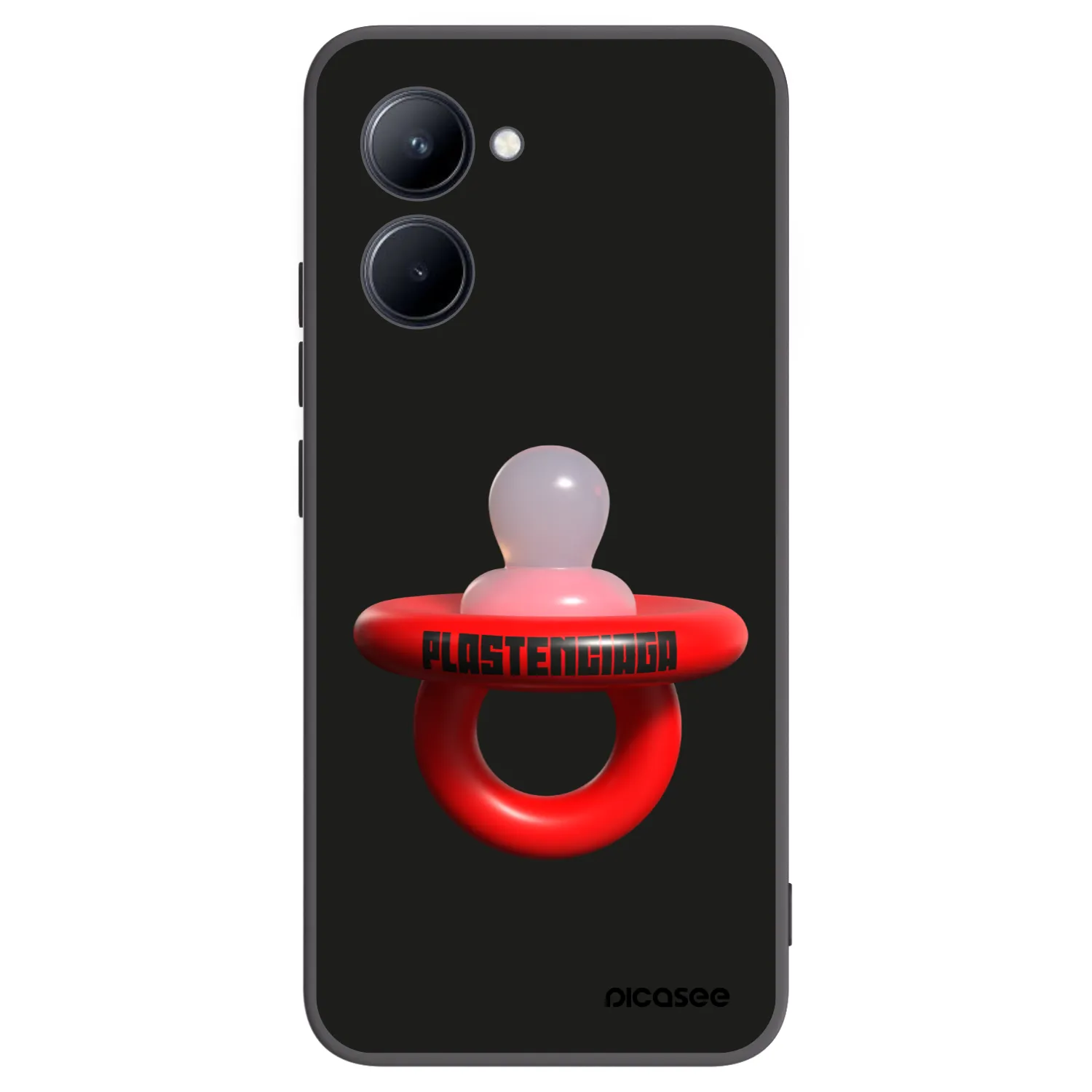 Picasee Realme C33 (2023) Hülle - Schwarzes Silikon - Le Dudel