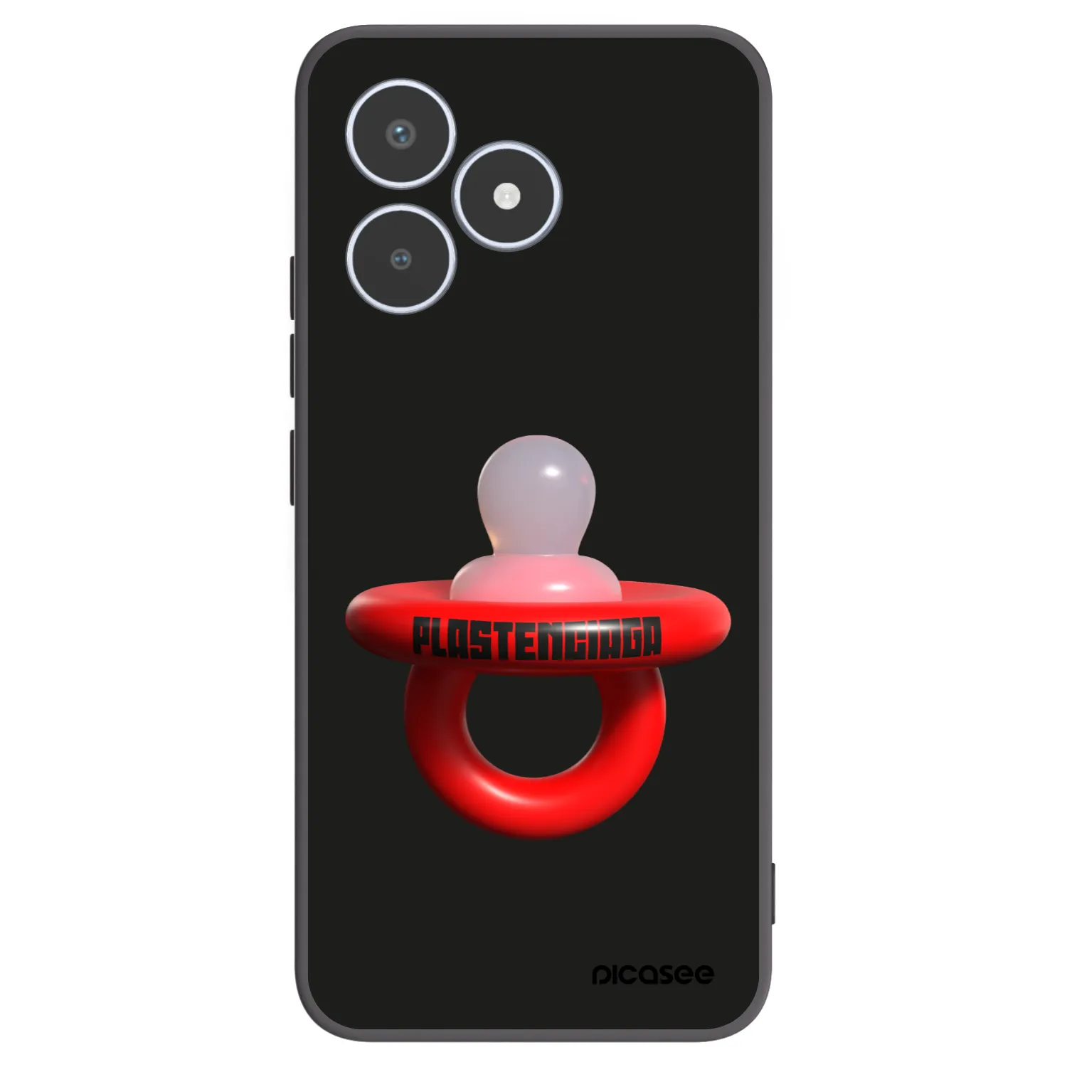 Picasee Realme C53 Hülle - Schwarzes Silikon - Le Dudel