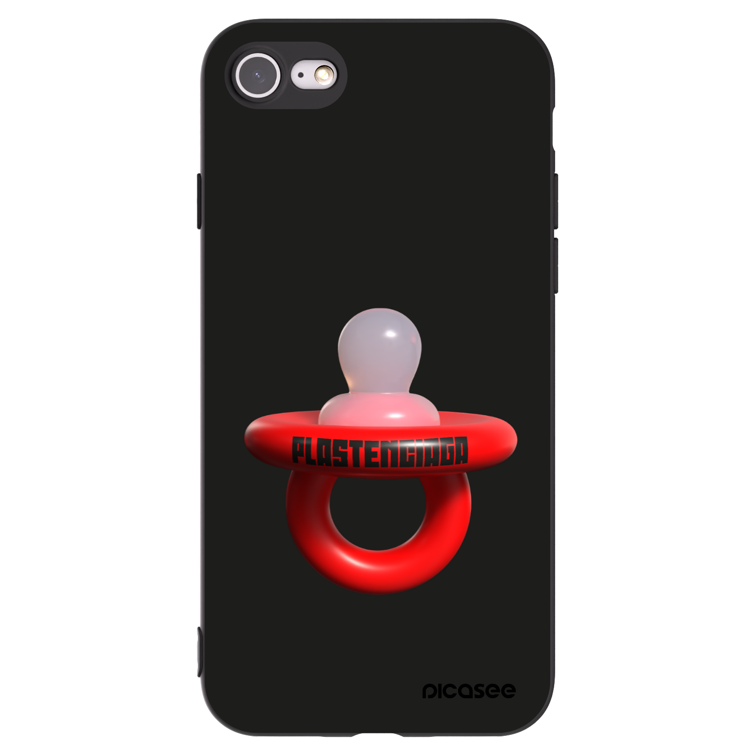 Picasee Apple iPhone 8 Hülle - Schwarzes Silikon - Le Dudel