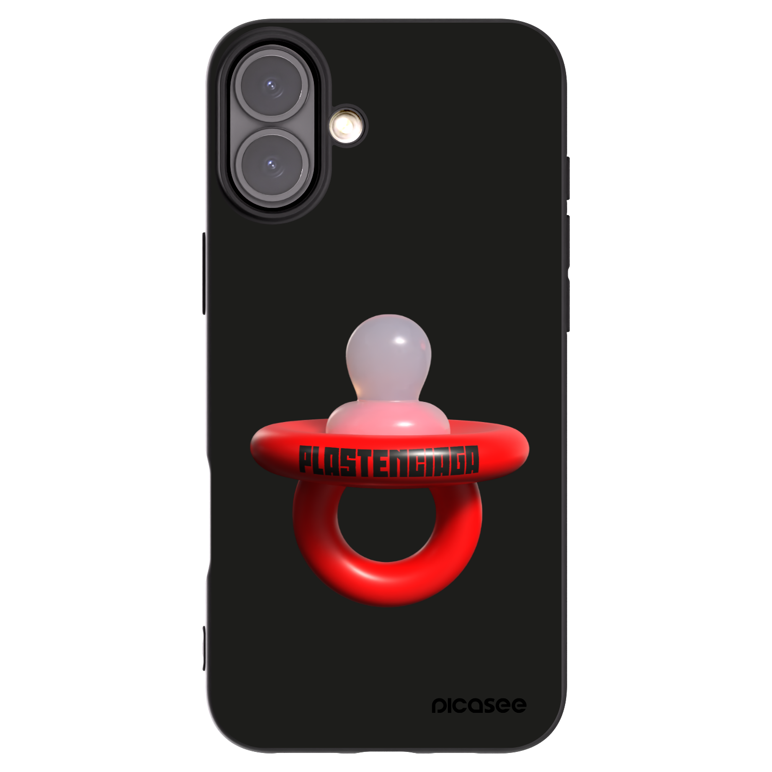 Picasee Apple iPhone 16 Plus Hülle - Schwarzes Silikon - Le Dudel