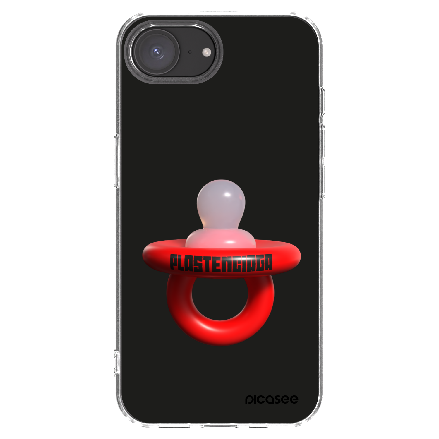 Picasee Apple iPhone 16e Hülle - Transparentes Silikon - Le Dudel