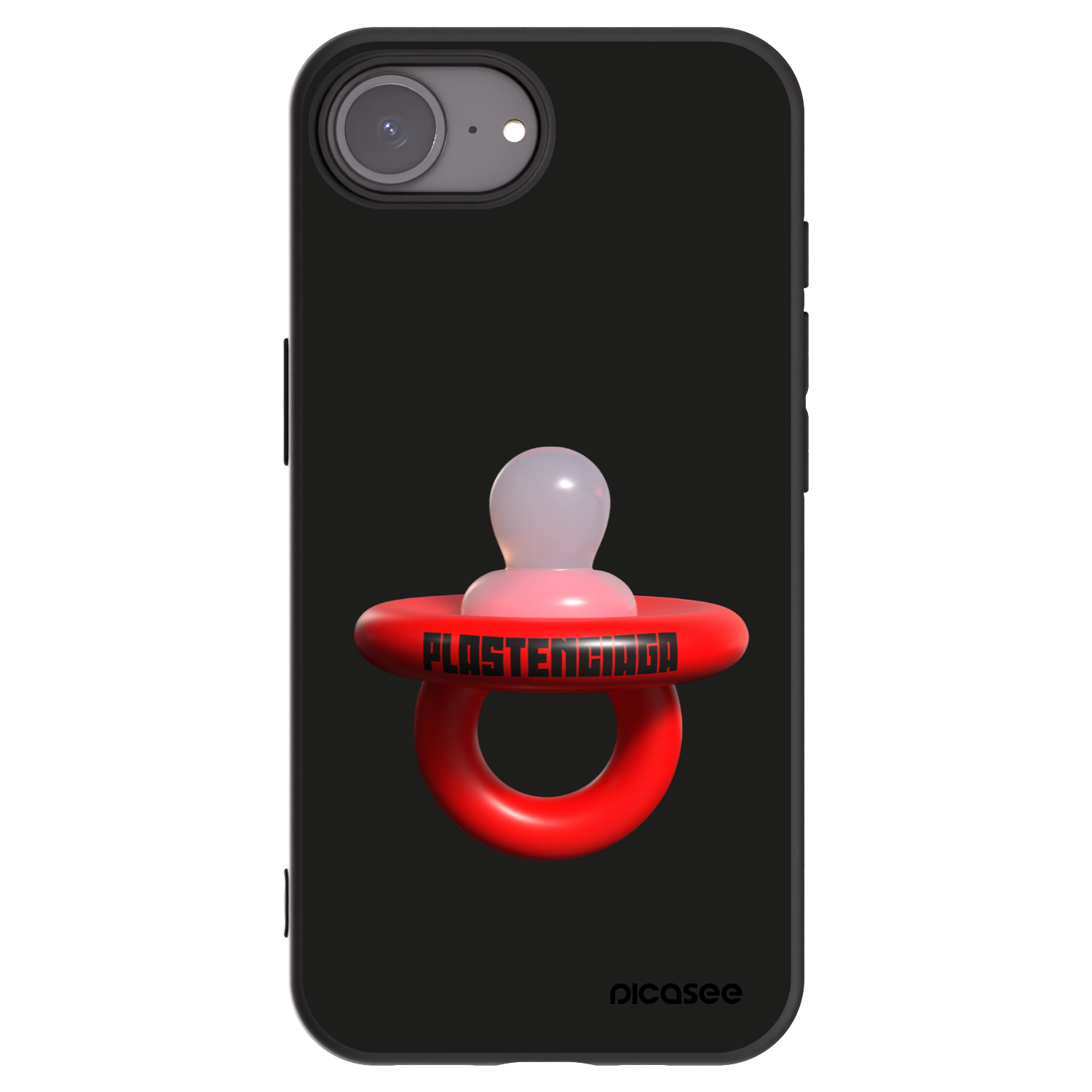 Picasee Apple iPhone 16e Hülle - Schwarzes Silikon - Le Dudel
