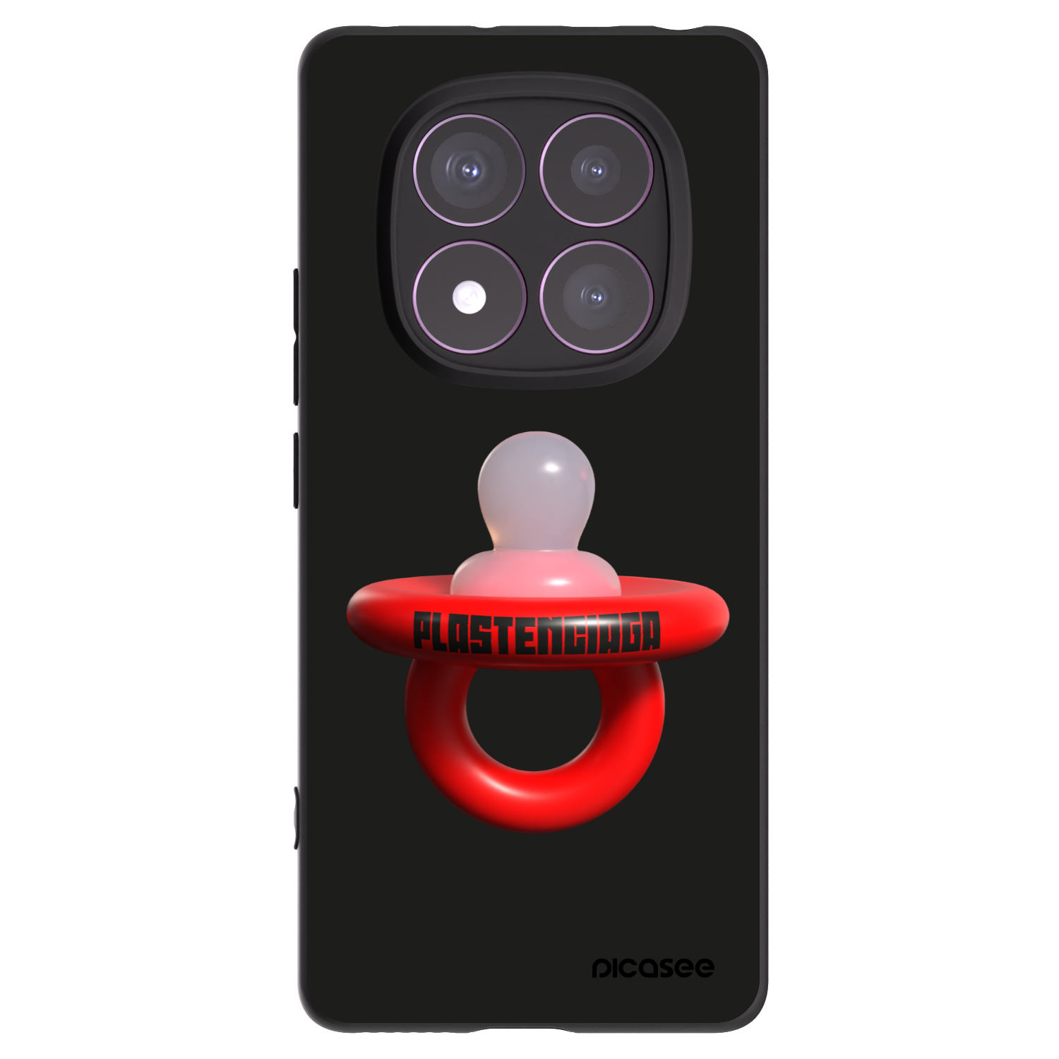 Picasee Xiaomi Redmi Note 14 Pro 4G Hülle - Schwarzes Silikon - Le Dudel