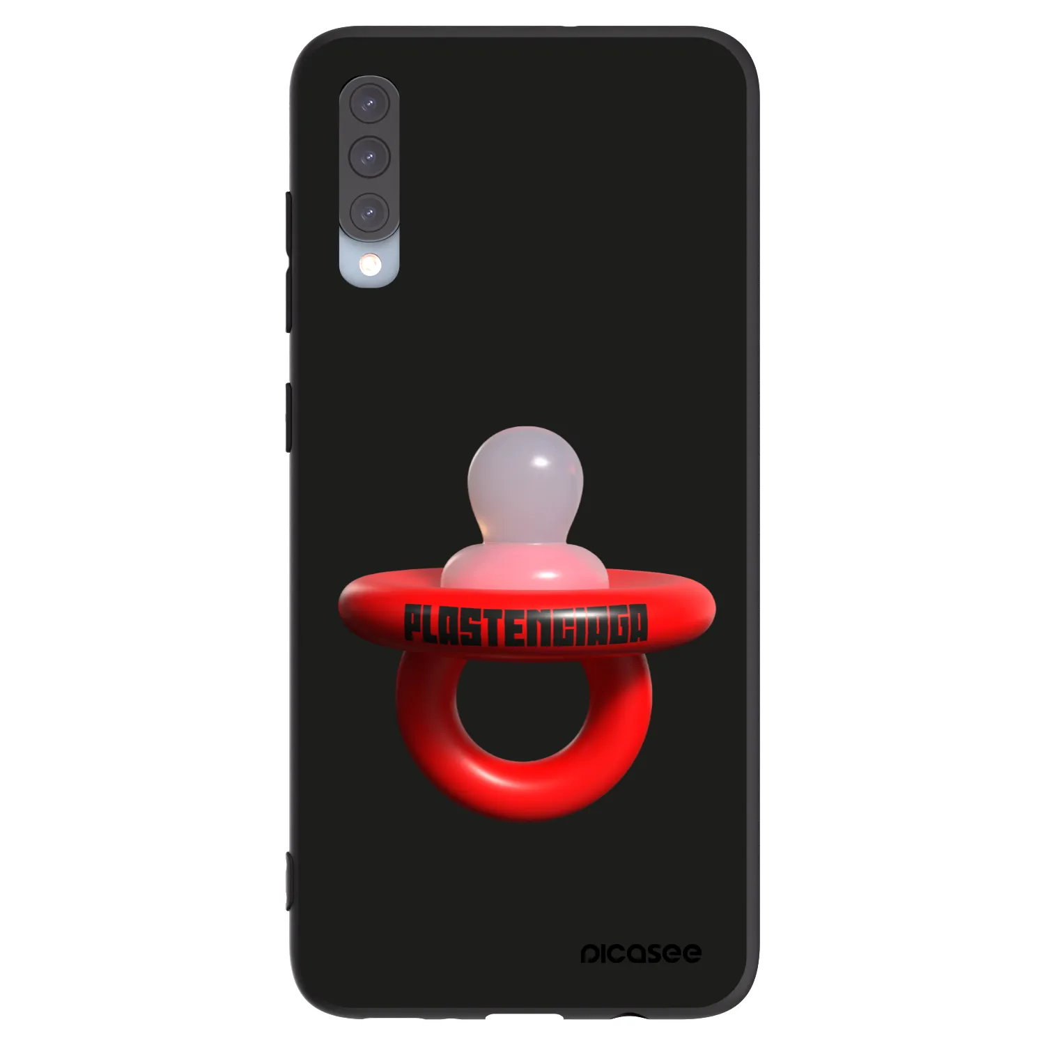 Picasee Samsung Galaxy A70 A705F Hülle - Schwarzes Silikon - Le Dudel