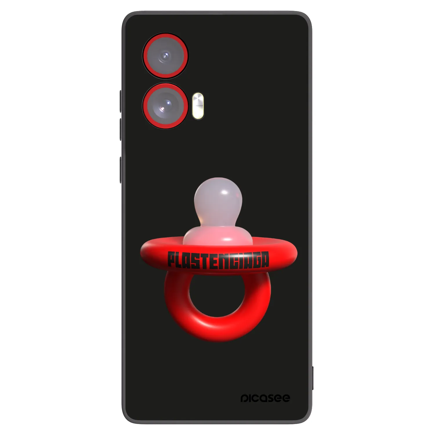 Picasee Motorola Edge 50 Fusion Hülle - Schwarzes Silikon - Le Dudel