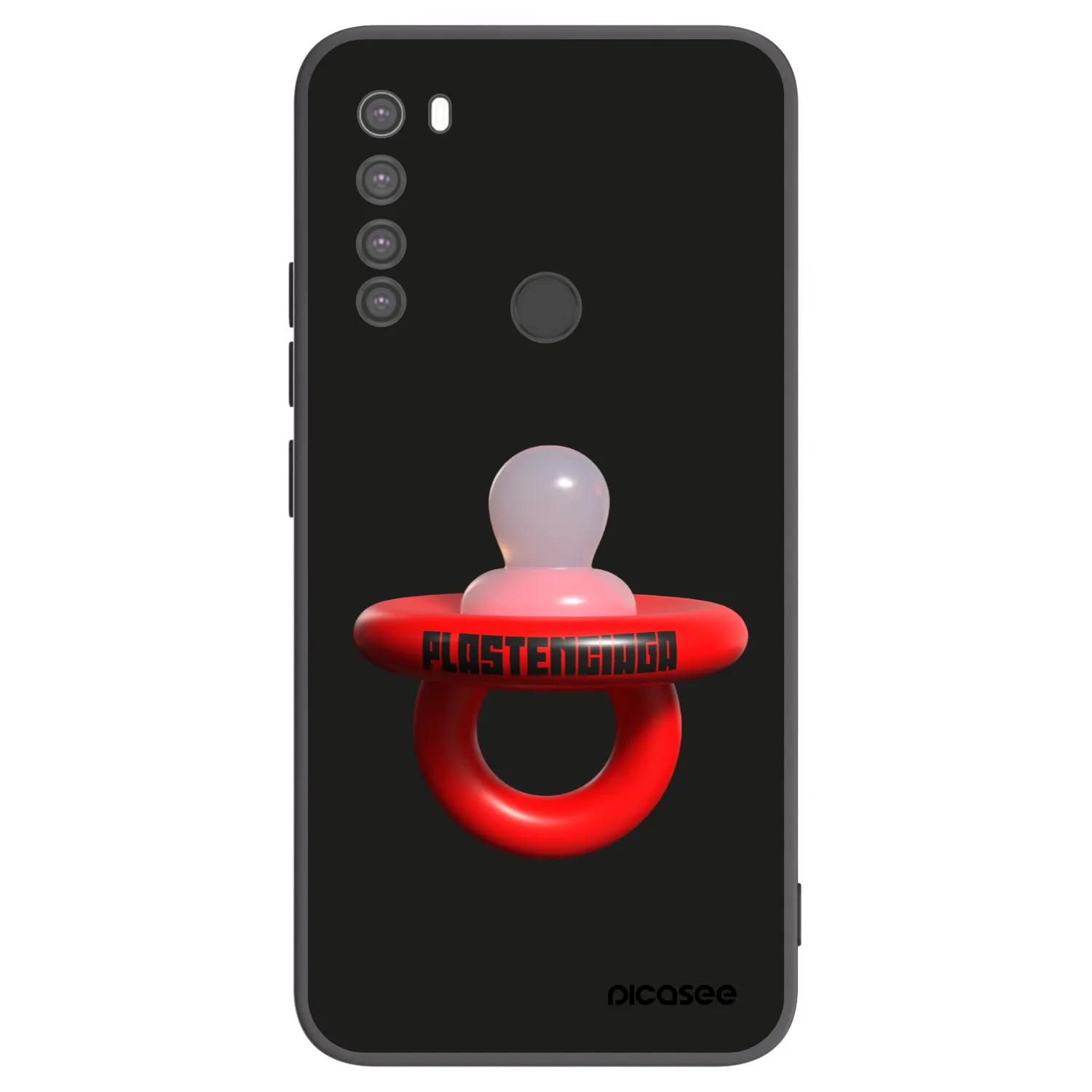 Picasee Xiaomi Redmi Note 8 Hülle - Schwarzes Silikon - Le Dudel