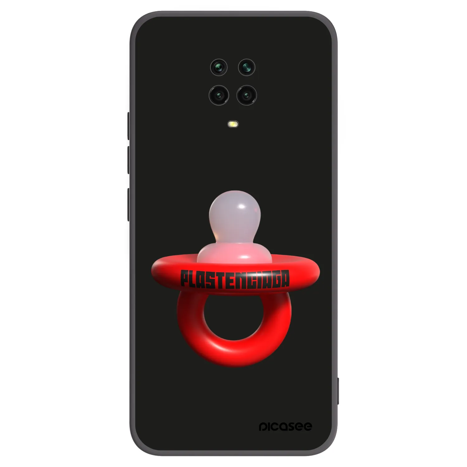 Picasee Xiaomi Redmi Note 9S Hülle - Schwarzes Silikon - Le Dudel