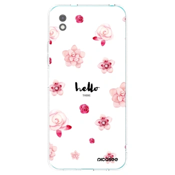 Picasee Xiaomi Redmi 9A Hülle - Schwarzes Silikon - Hello there
