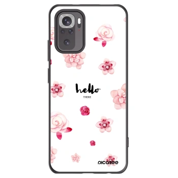 Picasee Xiaomi Redmi Note 10 Hülle - Schwarzes Silikon - Hello there