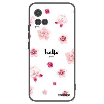 Picasee Vivo Y33s Hülle - Schwarzes Silikon - Hello there