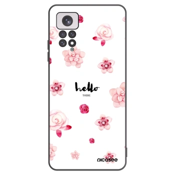 Picasee Xiaomi Redmi Note 11 Hülle - Schwarzes Silikon - Hello there