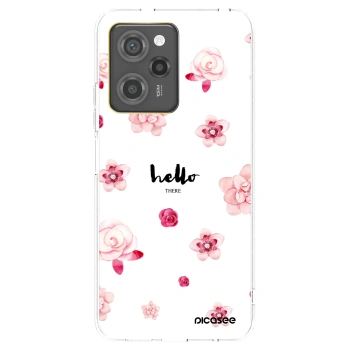 Picasee Xiaomi Poco X5 Pro Hülle - Schwarzes Silikon - Hello there