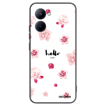 Picasee Realme C33 (2023) Hülle - Schwarzes Silikon - Hello there