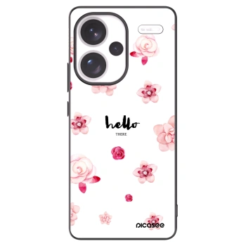 Picasee Xiaomi Redmi Note 13 Pro+ 5G Hülle - Schwarzes Silikon - Hello there