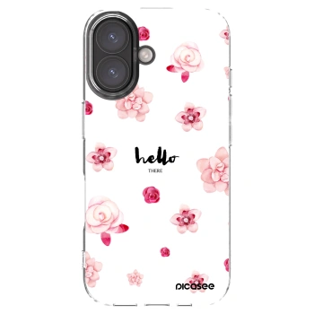 Picasee Apple iPhone 16 Hülle - Transparentes Silikon - Hello there