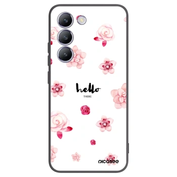 Picasee Vivo V40 SE 5G Hülle - Schwarzes Silikon - Hello there