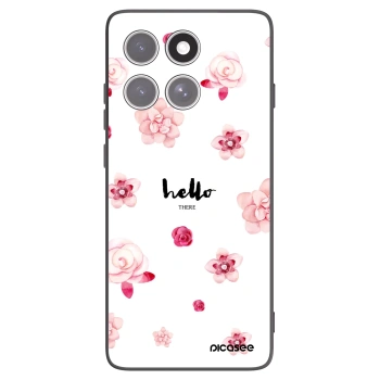 Picasee Motorola Edge 60 Fusion Hülle - Schwarzes Silikon - Hello there