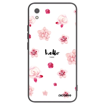 Picasee Xiaomi Redmi 7A Hülle - Schwarzes Silikon - Hello there