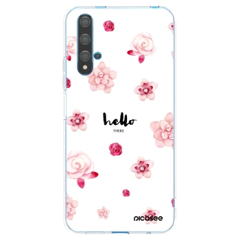 Picasee Huawei Nova 5T Hülle - Transparentes Silikon - Hello there