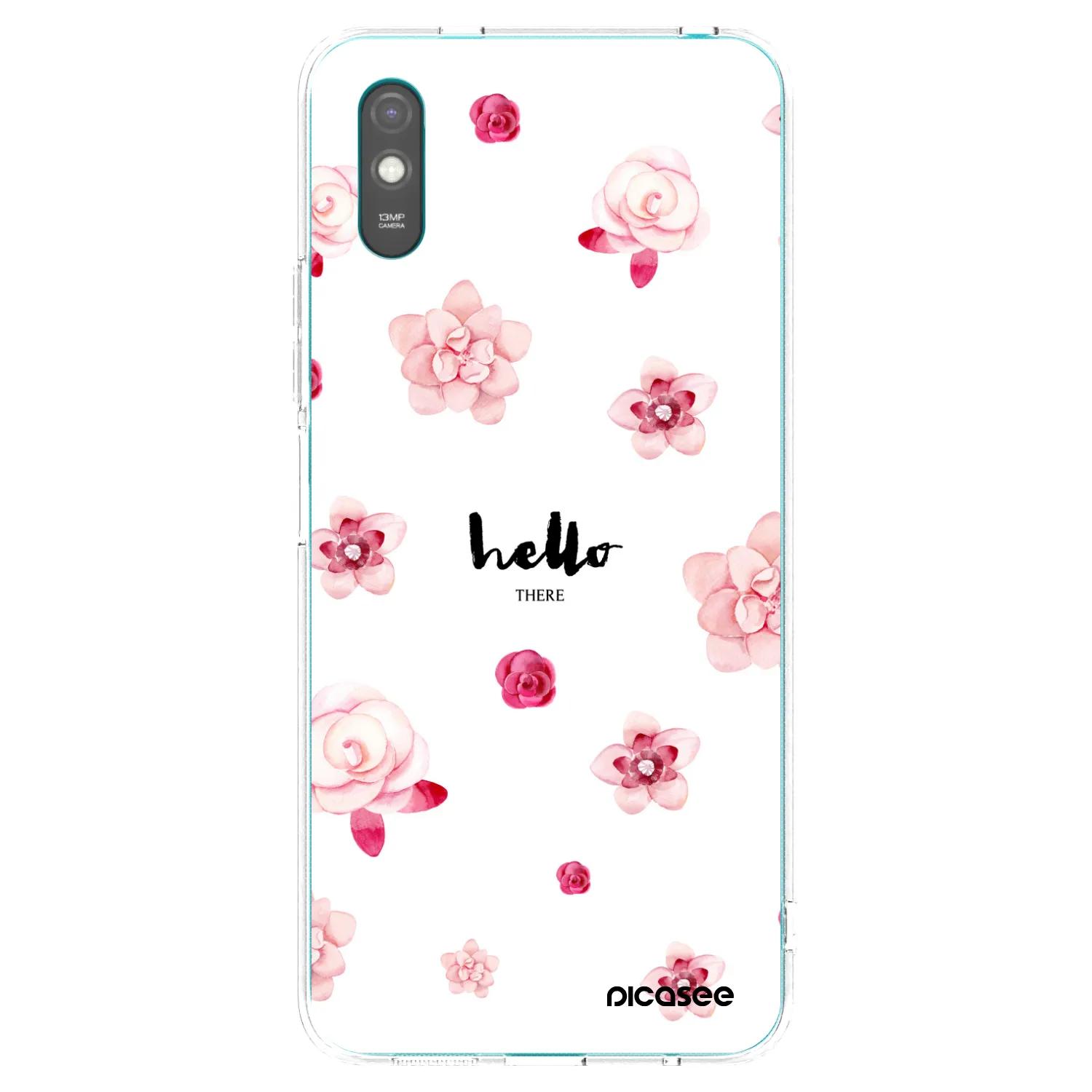 Picasee Xiaomi Redmi 9A Hülle - Transparentes Silikon - Hello there