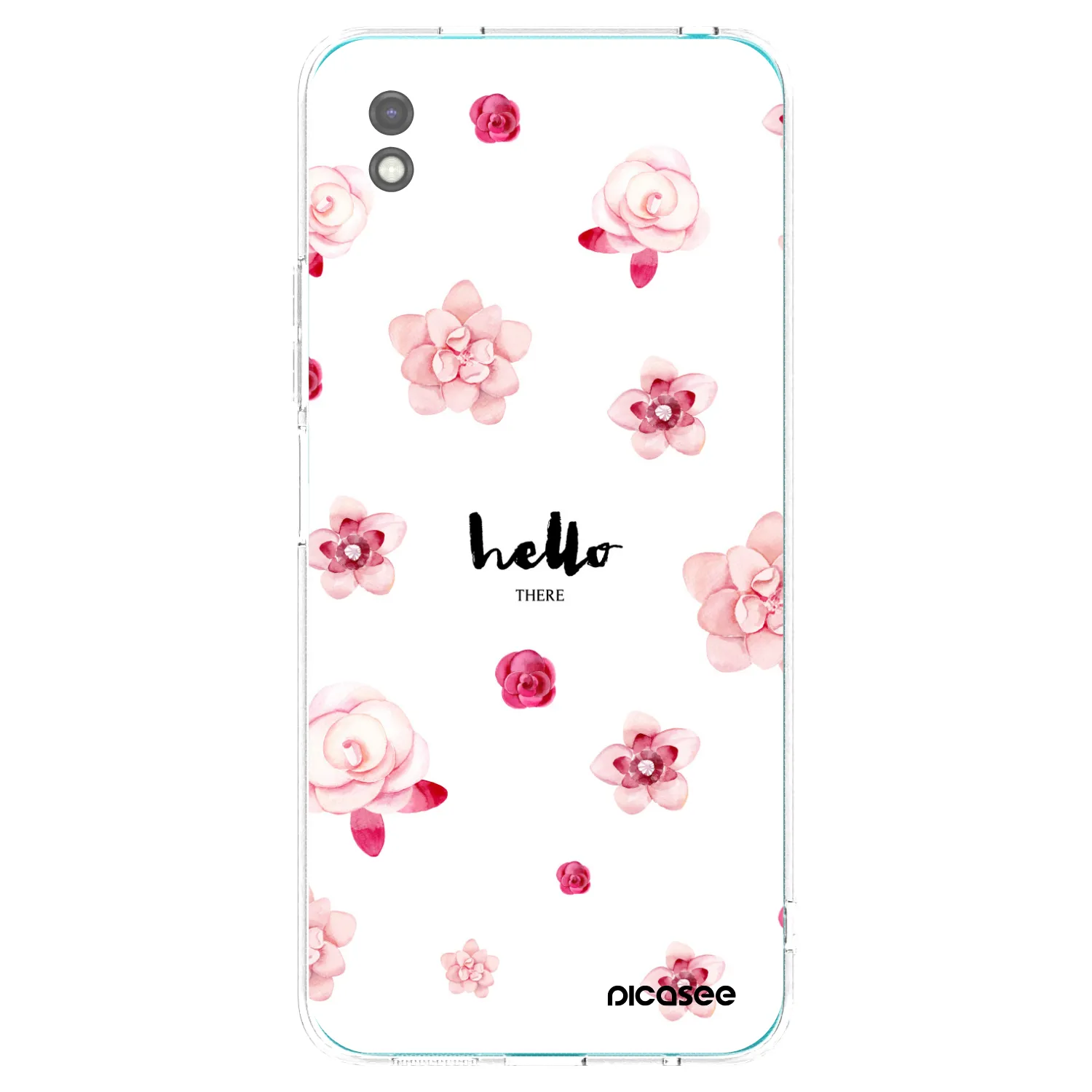 Picasee Xiaomi Redmi 9A Hülle - Schwarzes Silikon - Hello there